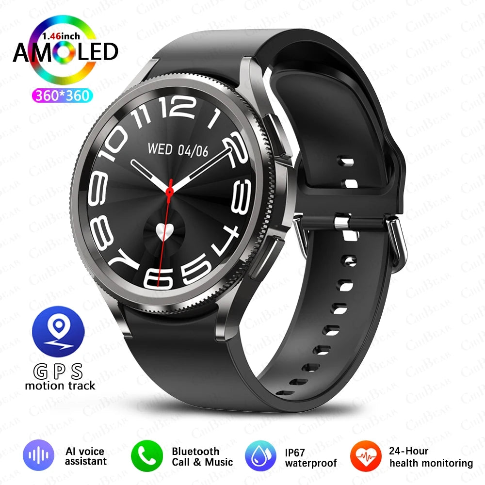 Watch 6 Classic Bluetooth Call Smart Watch Men GPS Outdoor